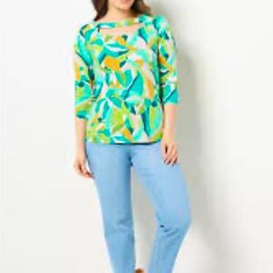 Susan Graver Liquid Knit Top - Large